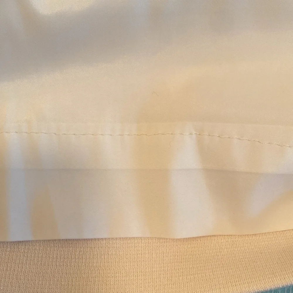 CARLISLE Wool Knit Midi Pencil Skirt Lined Cream Black Faux Pocket Accent 10